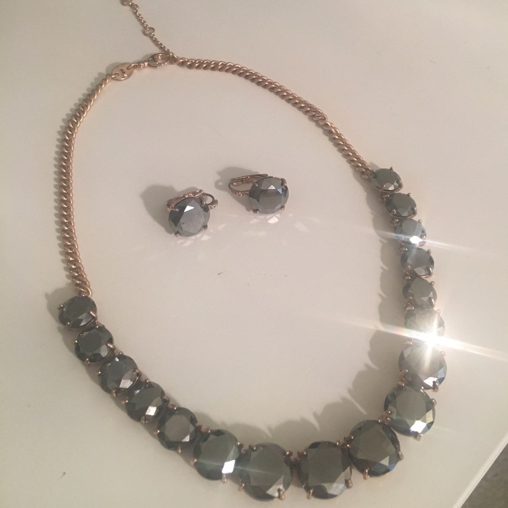 Fossil necklace with matching earrings